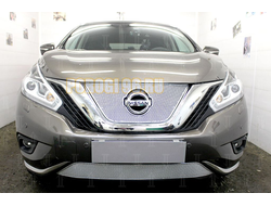 Защита радиатора Nissan Murano Z52 2014- chrome низ PREMIUM