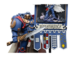 Знаменосец Почетной Стражи Ультрамаринов (Warhammer 40k) - КОЛЛЕКЦИОННАЯ ФИГУРКА 1/18 Ultramarines Honour Guard Chapter Ancient (JT6519) - JOYTOY