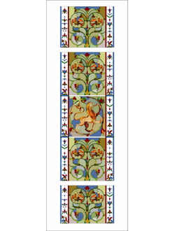 Витражная пленка, витражная пленка самоклеющаяся под заказ,пленочный витраж в старорусском стиле