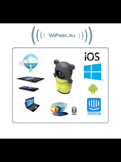 Бюджетная видеоняня /WiFi видеокамера CleverDog Мишка Тедди с DVR (комплект)