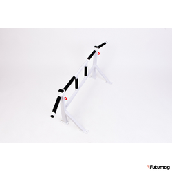 Турник настенный улучшенный с 3 хватами, белый