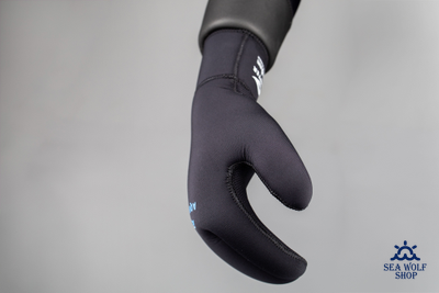 Рукавицы неопреновые 7мм AquaTeam 3х-палые ОП р.L