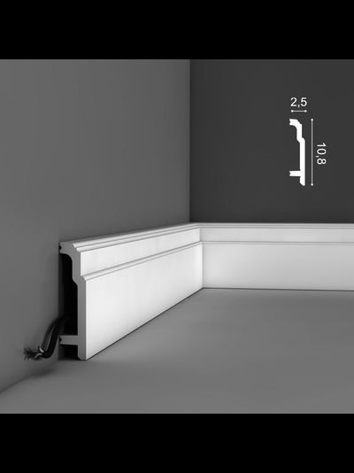 Напольный плинтус из дюрополимера Orac Decor коллекция Axxent SX155