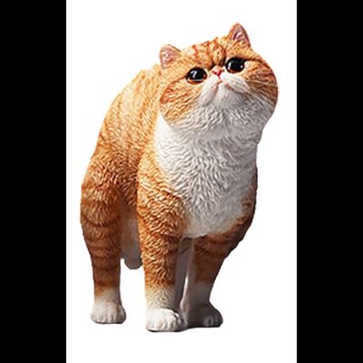 Какающий котик (рыжий) - Коллекционная ФИГУРКА 1/6 scale Half squatting Exotic Shorthair (JXK073C) - JXK