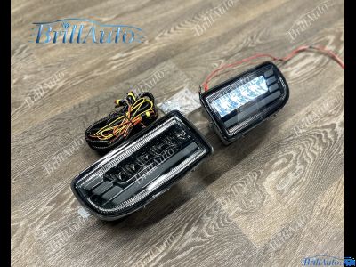 Противотуманки Toyota Land Cruiser 100 бегающие LED темные