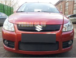 Защита радиатора Suzuki SX4 hb 2006-2007 (венгерская сборка) black