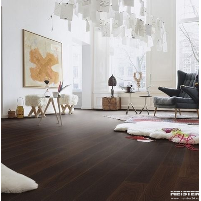 Паркетная доска Meister Дуб Гармония Закопченный 8052 PS300R