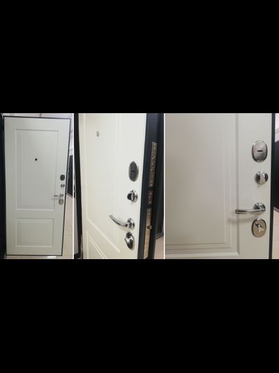 КАНТАТА 85 мм. ДВУХКОНТУРНАЯ. СЕРЫЙ БУКЛЕ/ БЕЛЫЙ МАТОВЫЙ