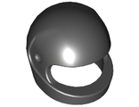 Minifigure, Headgear Helmet Motorcycle Standard, Black (2446 / 4106307 / 4298619)