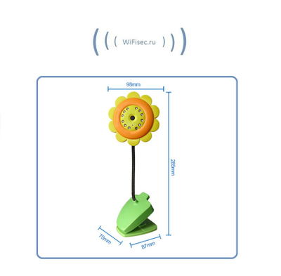 MACRO SEE, Бюджетная WiFi видеоняня с DVR (baby) Ромашка, VGA (iCamSee -- Android apk)