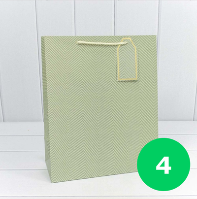 Пакет подарочный "Зигзаги" (микс), 26*32*13 см