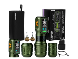 Беспроводная тату машинка OZER X-Channel Stroke 3.5 - 5.0mm Green