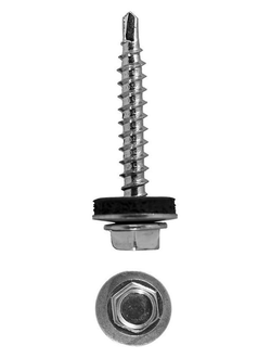 Саморез кровельный шестигранная головка 8, 5.5*25мм RAL 1111 Оцинкованный, упаковка 100шт