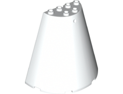 Cone Half 8 x 4 x 6, White (47543 / 4558714 / 6096681)