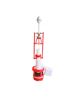 Арматура для унитаза с НП, шток-хром АС-6м