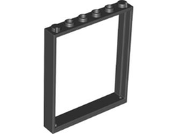 Window 1 x 6 x 6 Flat Front, Black (42205 / 6391342)