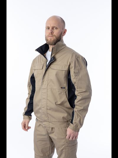 Куртка BRODEKS KS 201 цв. бежевый/чёрный