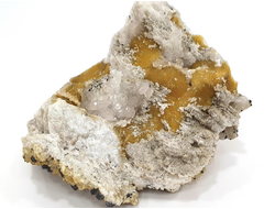 Барит золотистый, Кварц, включения других минералов, Белореченское месторождение, Адыгея, Северный Кавказ, Россия (200*145*140 мм, 2623 г) №35844