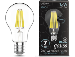 Gauss LED Filament A60 Graphene 12w 827/840 E27