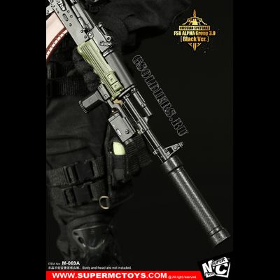 Спецназ "Альфа" - КОМПЛЕКТ ЭКИПИРОВКИ 1/6 Russian Spetsnaz - FSB Alfa Group 3.0 Black Ver. (M-069 A) - SUPER MC TOYS (БЕЗ ТЕЛА И ГОЛОВЫ)