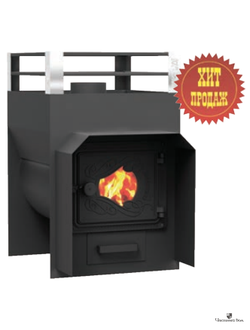 Печь для бани Жара-экстра 400 с дверкой со стеклом