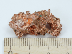 Медь самородная, коллекционный образец, США (29*16*13 мм, 8,8 г) №28730