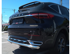 Защита заднего бампера d60 для Haval F7 (2019-2022)