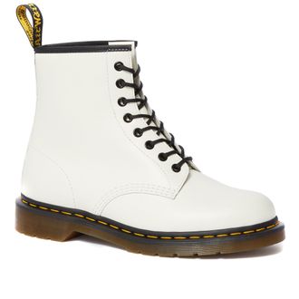 Ботинки Dr. Martens SMOOTH LEATHER LACE UP White женские