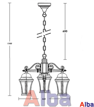 Astoria 470/3 2L BG Парковый светильник