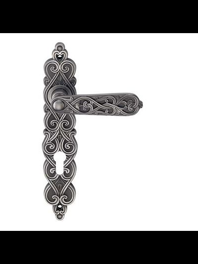 Ручки на планке Genesis Arabesco черненое серебро