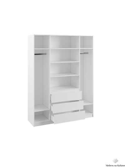Мадера шкаф 4-х ств Белый