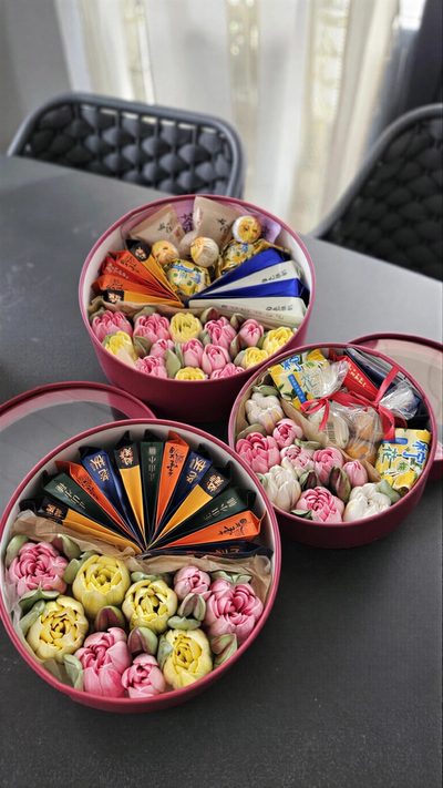 Набор с тюльпанами 25 см