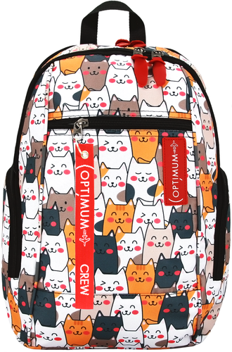 Школьный рюкзак Optimum City 2 RL, котики