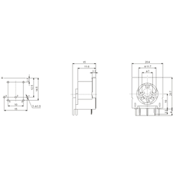 Гнездо DIN-D501/PB (миди / midi)