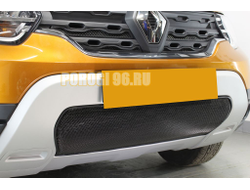 Защита радиатора Renault Duster 2021- black низ