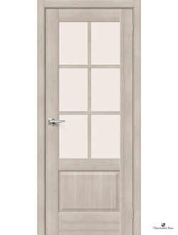 Дверь межкомнатная Эко Прима-13.0.1 Cappuccino Melinga/стекло