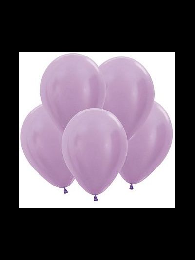 Воздушный шар с гелием "Сиреневый металл" 30 см