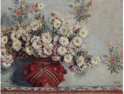 Купить греющую картину с фото репродукции Клода хризантемы
