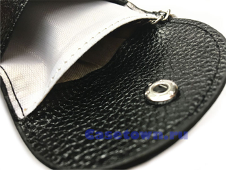 Экранирующий чехол для смарт ключа автомобиля (натуральная кожа)