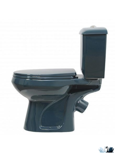 Унитаз с бачком Оскольская керамика Элисса Антивсплеск, зеленый, Стандарт (сиденье арматура УКЛАД)