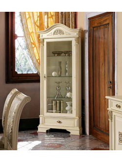 ВИТРИНА УГЛОВАЯ (L88*P55*H210)  ART.42326 SAONCELLA