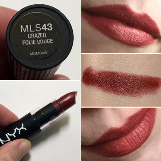 Матовая помада NYX Matte 43 Crazed