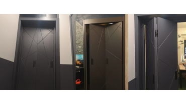 ЛАЙНДОР, модель НИКА с фрезеровкой КРИСТАЛЛ, эмаль ГРАФИТ