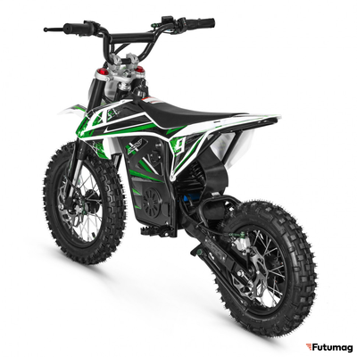 Электромотоцикл GreenCamel Питбайк DB450, 48V 1200W R12/R10 зеленый