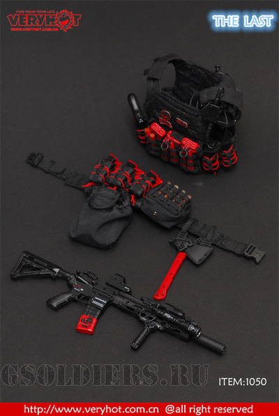 КОМПЛЕКТ ЭКИПИРОВКИ 1/6 (1050) -VERYHOT (БЕЗ ТЕЛА И ГОЛОВЫ)