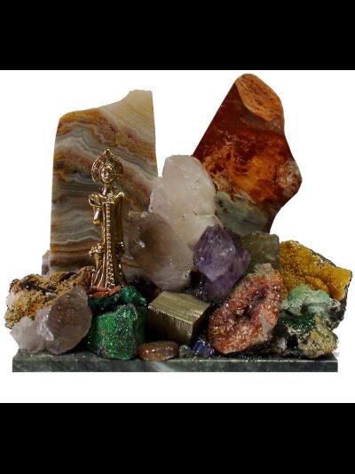 Самоцветная горка "Хозяйка медной горы", разные размеры