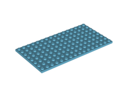 Plate 8 x 16, Medium Azure (92438 / 6022010)