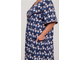 Женский халат на молнии Арт. 5356-3285 (цвет джинс) Размеры 60-74