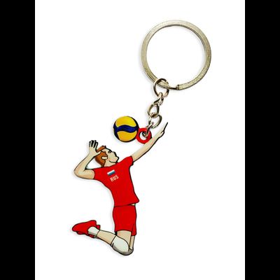 Брелок металлический двусторонний &quot;Нападающий&quot;