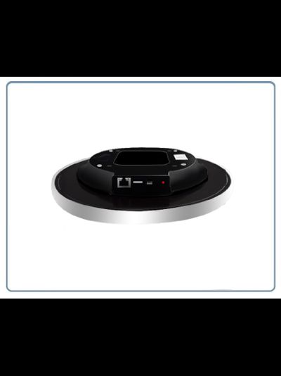 IP видеоняня WiFi/LAN (Настенные часы  чёрные, круглые) с аккумулятором и с DVR, Full HD 2 Mp (HDSmartIPC)